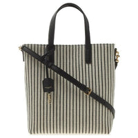 SAINT LAURENT Fabric Shoulder Bag Crossbody Bag Handbag Women's Gray