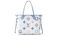 LOUIS VUITTON Neverfull Mm Monogram Blue