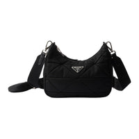 PRADA Recycled Polyamide Shoulder Bag Women's Black