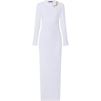 LOUIS VUITTON Lace Knit Charm Dress