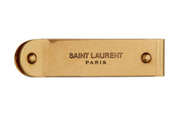 SAINT LAURENT Metal Money Clip Bag Accessories Unisex Bronze