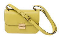 MIU MIU Leather Crossbody Bag Shoulder Bag Women's Pomelo Yellow
