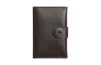 HERMES Evergrain Calfskin Card Holder Men's 46 Ebene Ebony