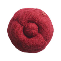 CHANEL Wool Brooches Women's Red