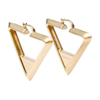 PRADA Metal Earrings Women's Gold