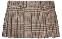 MIU MIU FW22 Casual Short Skirts Women's Brown
