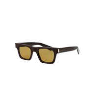 SAINT LAURENT Acetate Square Sunglasses Women's Brown