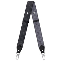 LOUIS VUITTON Coated Canvas Bag Strap Men's Black/Gray