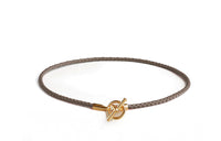 HERMES Calfskin Gold-Plated Necklaces Women's Multicolor
