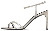 CELINE Strap Sandals Women's Silver