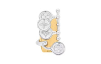 LOUIS VUITTON Metal Rings Women's Silver