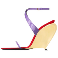 SAINT LAURENT TALLULAH One Strap Sandals 11cm Women's Purple