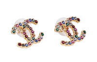 CHANEL Stud Earrings Women's