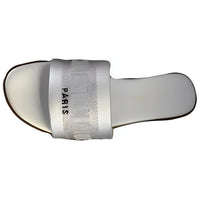 DIOR Slide Slippers Women's Silver