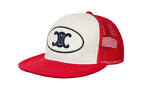CELINE Cotton Baseball Caps Women's Red