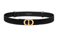 DIOR Cow Leather Belts Women's Black