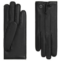 HERMES Lambskin Gloves Women's Black