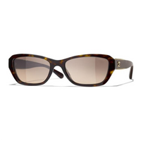 CHANEL Resin Butterfly Sunglasses Unisex Brown