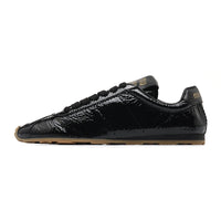 MIU MIU German Army Trainers Low Top Casual Shoes Women's Black