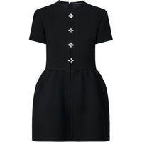 LOUIS VUITTON Monogram Flower Accent Dress