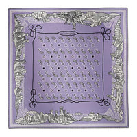 HERMES Mulberry Silk Silk Scarves Women's Purple