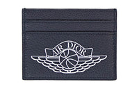 DIOR Jordan Collaboration Canvas Canvas Bag Card Holder Men's Marine Blue