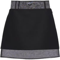 PRADA Casual Short Skirts Women's Black