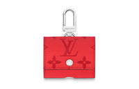 LOUIS VUITTON LOUIS VUITTON Bags Canvas With Taïga Leather Earphone Case Unisex Rogue Red