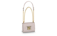 LOUIS VUITTON Twist Crocodile Leather Shoulder Bag Crossbody Bag Small Size Women's Beige