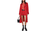 CHANEL Trench Coats Women's Red