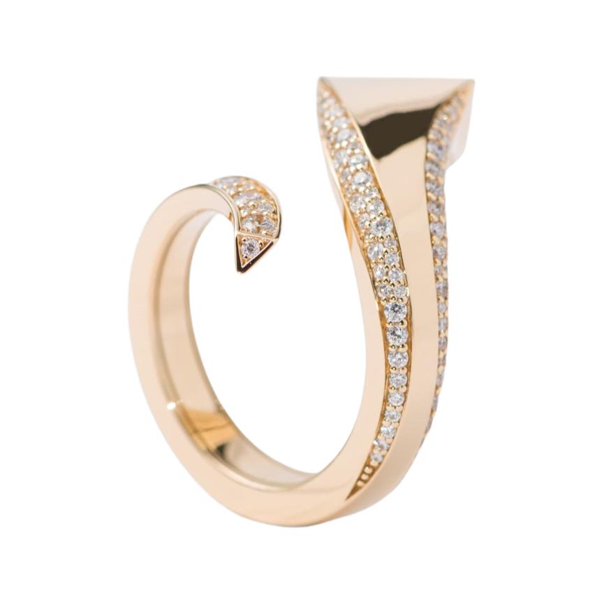 PRADA 18k Gold Diamonds Rings Women's Gold