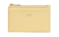 CELINE Grained Calfskin Card Holder Women's Blossom Pink