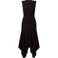 LOUIS VUITTON Wool Crepe Petal Hem Dress