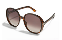 DIOR Irregular Shape Sunglasses Women's Tortoiseshell