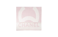 CHANEL Knit Scarves Women's Pink White