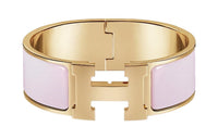 HERMES Clic Bangles Women's Candy Pink