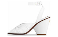 LOUIS VUITTON Olympia One-Strap Sandals 8.5cm Women's White