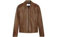 CELINE FW23 Leather Jacket Men's Brown