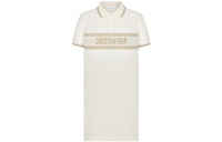 DIOR Quarterly New Products Short-Sleeved Dresses Women's Ecru