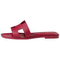 HERMES Oran Slide Slippers Women's Off-White Pink
