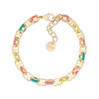DIOR Lacquered Finish Bracelets Women's Gold/Multicolor