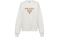 PRADA Logo appliqué Cotton Sweatshirt