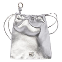 MIU MIU Lambskin Clutch Women's Silver
