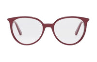 DIOR Acetate Oval Eyeglass Frames Women's Burgundy