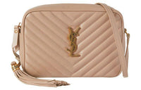 SAINT LAURENT Lou Crossbody Bag Small Monogram Beige