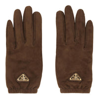 PRADA Sheepskin Gloves Women's Cocoa