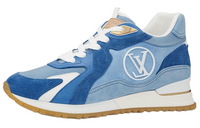 LOUIS VUITTON Lv Run Away Sneakers Blue Women's