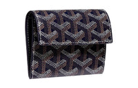 GOYARD MARIGNY Canvas With Leather Coin Purse Women's Dark Blue
