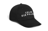 CELINE Cotton Baseball Caps Men's Black