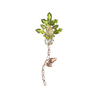 PRADA Crystal Brooches Women's Silver